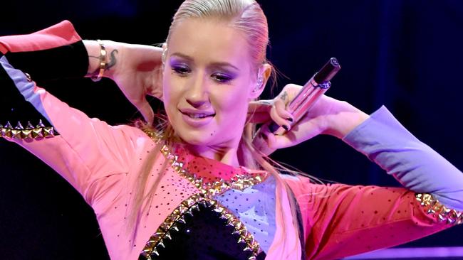 LAS VEGAS, NV - SEPTEMBER 20: Recording artist Iggy Azalea performs onstage during the 2014 iHeartRadio Music Festival at the MGM Grand Garden Arena on September 20, 2014 in Las Vegas, Nevada. (Photo by Kevin Winter/Getty Images for iHeartMedia)