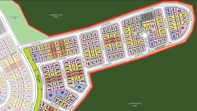 The aerial image of proposed Everleigh plan in Greenbank.