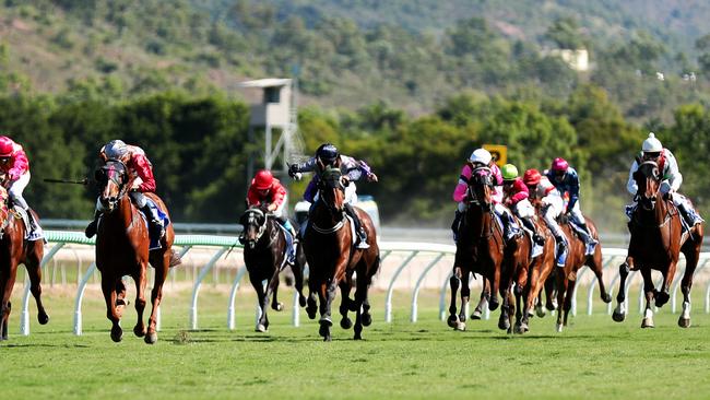 A recent race at Townsville’s Cluden Park. Picture: Alix Sweeney.