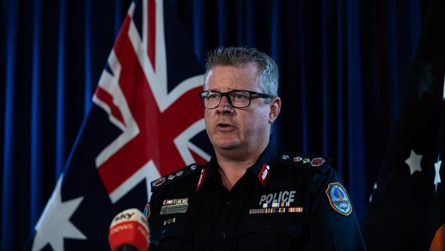 Northern Territory Police Commissioner Jamie Chalker. Picture: Che Chorley