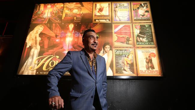 The Glitter Strip's longest-serving and most stylish doorman Jimmy Ozturk. Picture Glenn Hampson