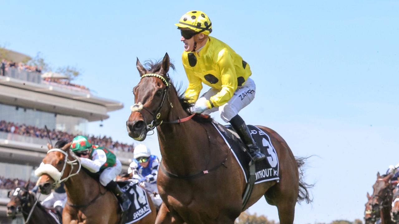 Without A Fight winning last year’s Melbourne Cup. Photo: George Sal/Getty Images.