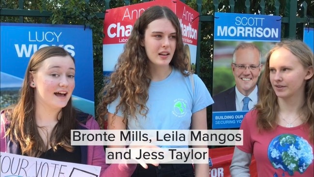 Teens asked to move their climate change protest