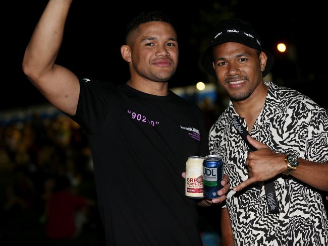 The Grass Is Greener music festival at the Cairns Showgrounds. Zorran Cassidy and Toshio Surah. PICTURE: STEWART MCLEAN
