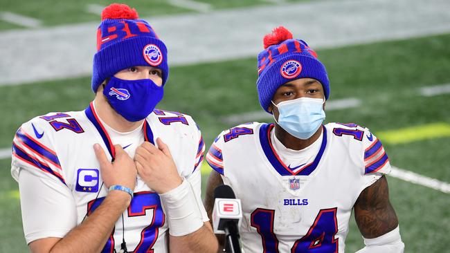 The addition of Stefon Diggs, and the rise of Josh Allen, have the Bills looming as serious Super Bowl contenders. (Photo by Billie Weiss/Getty Images)