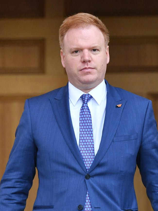 Richard Boyle outside the Magistrates Court in Adelaide in July. Picture: AAP / David Mariuz