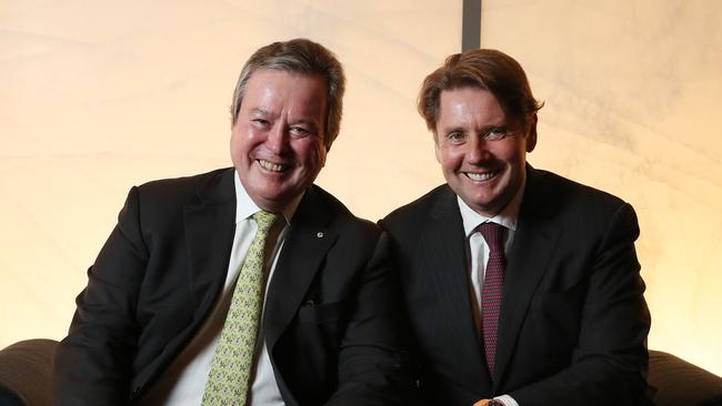 Star Entertainment Group chairman John O'Neill, pictured with former CEO Matt Bekier, has been accused of overseeing a ‘systemic cultural problem’ at the casino group. Photographer: Liam Kidston.