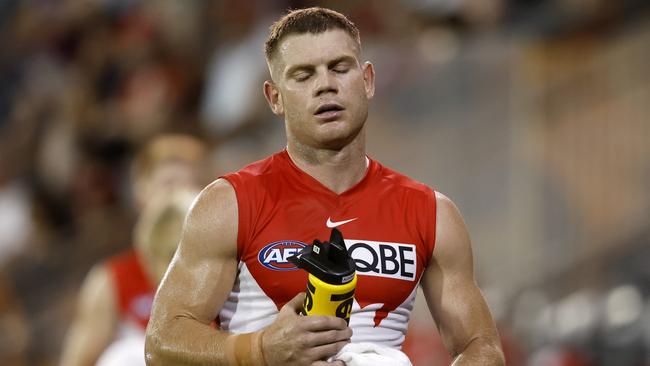 Taylor Adams during the AFL pre season. Photo: Phil Hillyard.