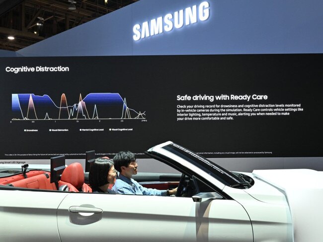 Samsung's in-car experience at CES. Source: Supplied.