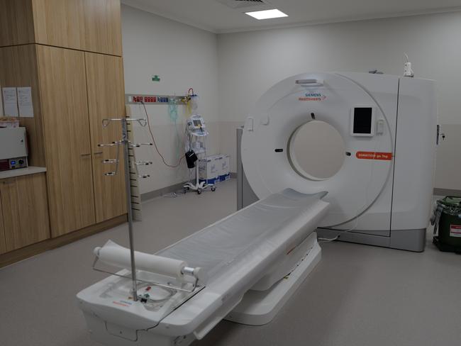 A CT scanner in the new medical imaging unit at Bowen Hospital. Picture: Katrina Lezaic