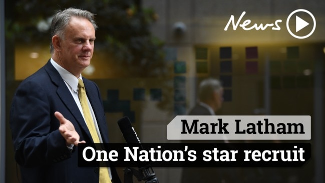 Mark Latham —  One Nation's star recruit