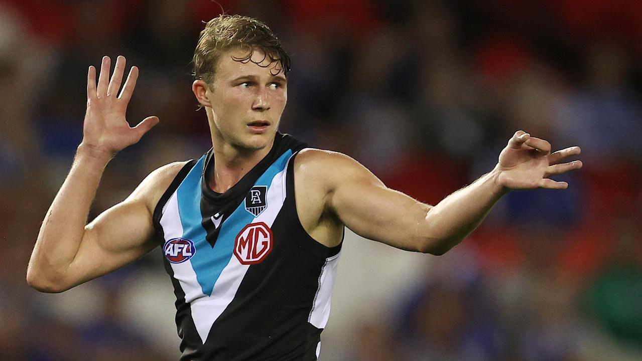 Xavier Duursma wants to be a leader at Port Adelaide after signing a contract extension. Picture: Michael Klein