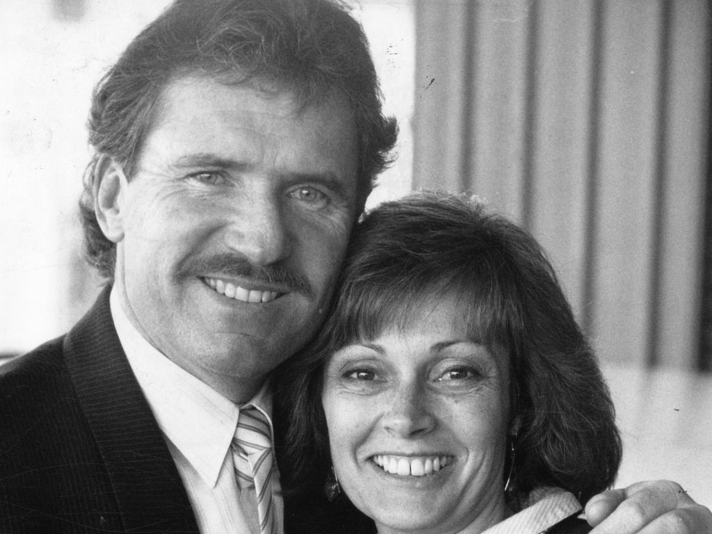 Allan Border and wife Jane in 1990.