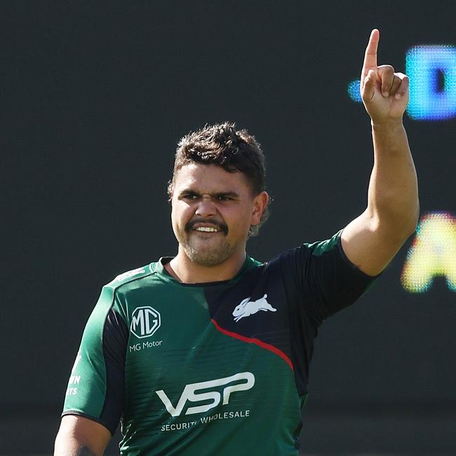 Latrell Mitchell could be forced to have his finger amputated. Picture: Mark Metcalfe/Getty Images