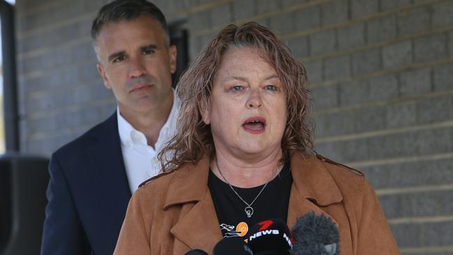 Human Services Minister Nat Cook with Premier Peter Malinauskas. Picture Emma Brasier