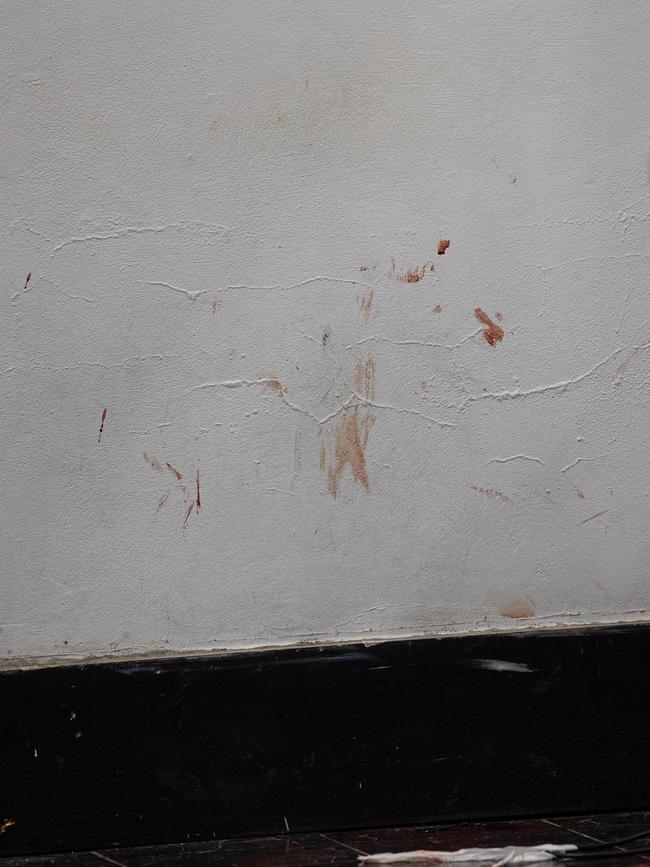 Blood smears remained on the salon’s walls