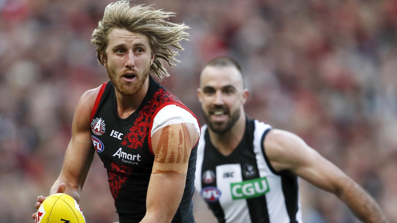 Dyson Heppell and the Bombers are showing plenty of encouraging signs. Picture: AFL Photos