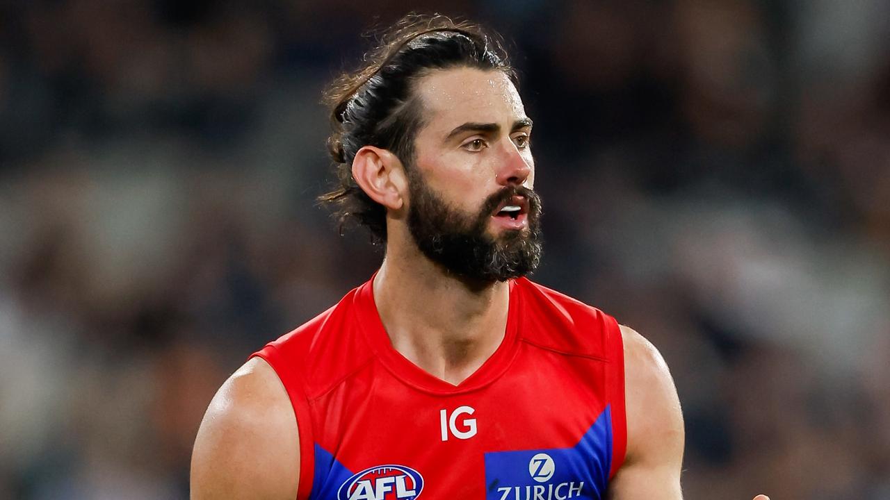 Brodie Grundy of the Demons. Photo by Dylan Burns/AFL Photos via Getty Images.