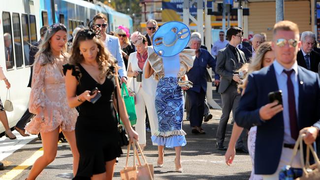 Crowds flocked to Flemington on Melbourne Cup Day last year. Picture: Stuart McEvoy