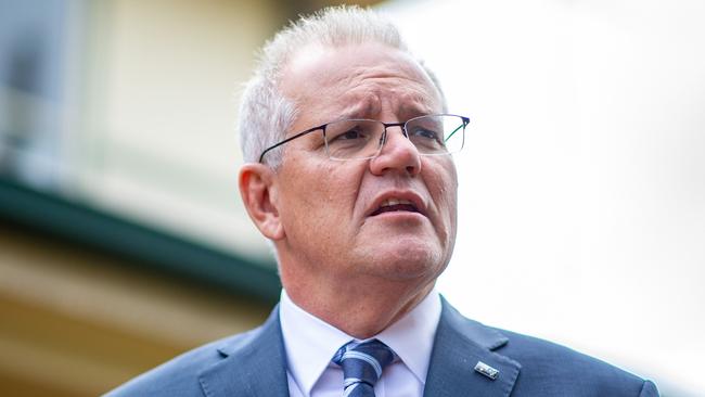 Prime Minister Scott Morrison is the clear underdog. Picture: NCA NewsWire/Christian Gilles