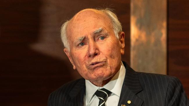 John Howard in Adelaide on Thursday.