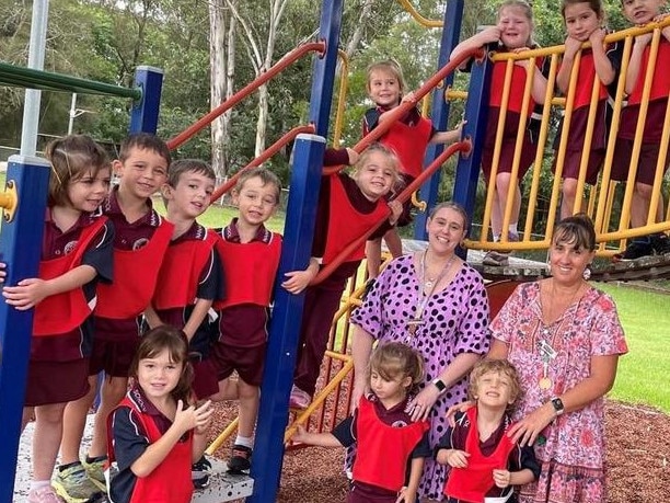 Nanango State School Prep B 2024 (back, from left) Taylee, Henry, River, Fletcher, Kinzie, Matilda, Octavia, Emily, Clayton, (front, from left) Aubrie, Layla, Noah, (absent) Freddie, William, Bastian, teacher Leanne Bowden and teacher aide Kellie Pogany.