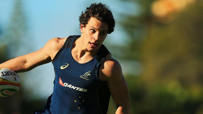 Matt Toomua during Australian Wallabies training at Coogee Oval ahead of their final game against France in Sydney. pic mark evans