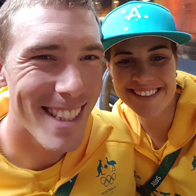 The trackside sweethearts at the 2012 London Olympics.