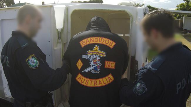 Bandido Jarred Marko was arrested at his Weston home in June after a Firearms Prohibition Order search. Picture: NSW Police.