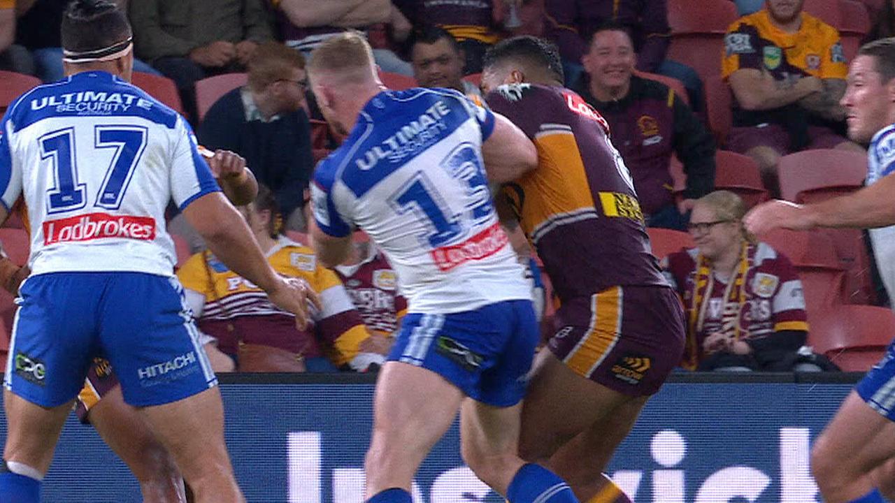 Luke Thompson was placed on report for a shoulder charge on Tevita Pangai Jr.