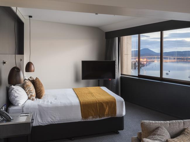 Wrest Point Harbour View Suite. For TasWeekend. Supplied.