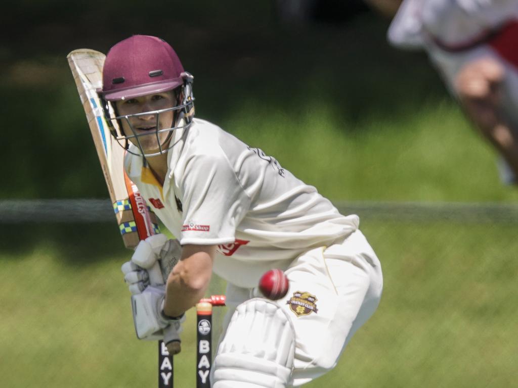 Jobe Gardner batting for Heatherhill. He’s joined Baden Powell.