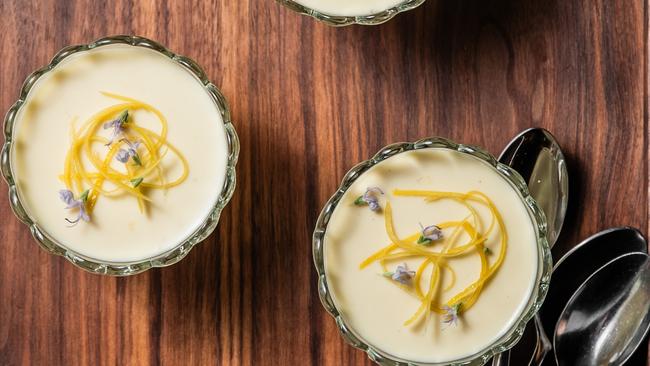 Deliciously old-fashioned and simple: Lennox Hastie’s lemon posset. Photo: Nikki To / TWAM