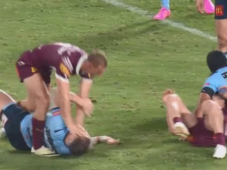 Andrew Johns called out DCE over this incident. Picture: Channel 9