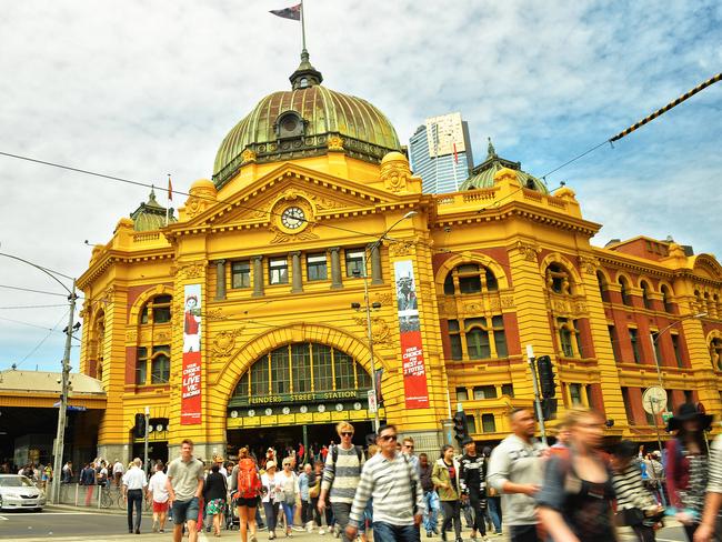 Flinders Street station is set to be painted a new colour.