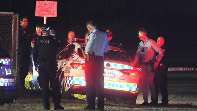 Police at the scene of a brawl and stabbing incident at the North Star Footy Club in September. Picture: John Gass