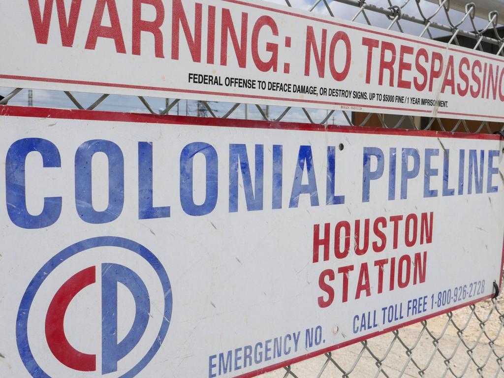 The Colonial Pipeline Houston Station facility in Pasadena, Texas. Picture: Francois Picard/AFP