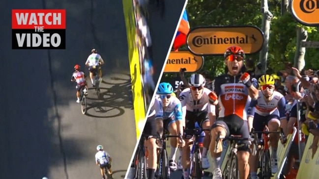 Tour de France: Aussie’s incredible stage three win with stunning late burst