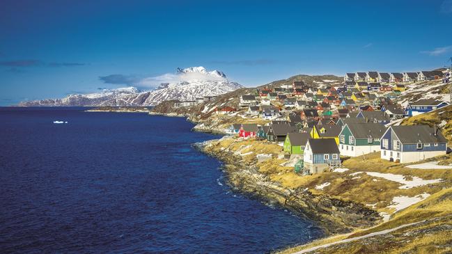 Greenland’s capital of Nuuk. As the climate warms the Arctic is fast becoming a strategic focal point for great power politics. Picture: Supplied