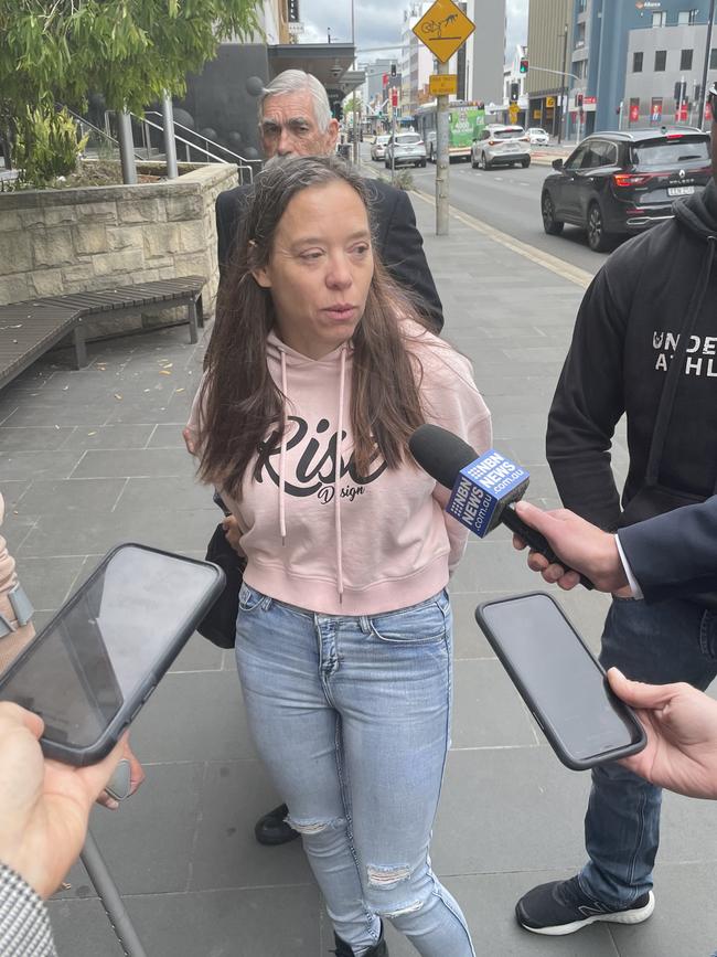 Cheryl Harb - the daughter of Jacqueline Sainsbury also spoke outside Newcastle court of getting “justice” for their mum. Pic: Amy Ziniak