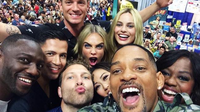 The cast of Suicide Squad during Comic-Con International 2016 at San Diego Convention Center on July 23, 2016. Picture: Instagram