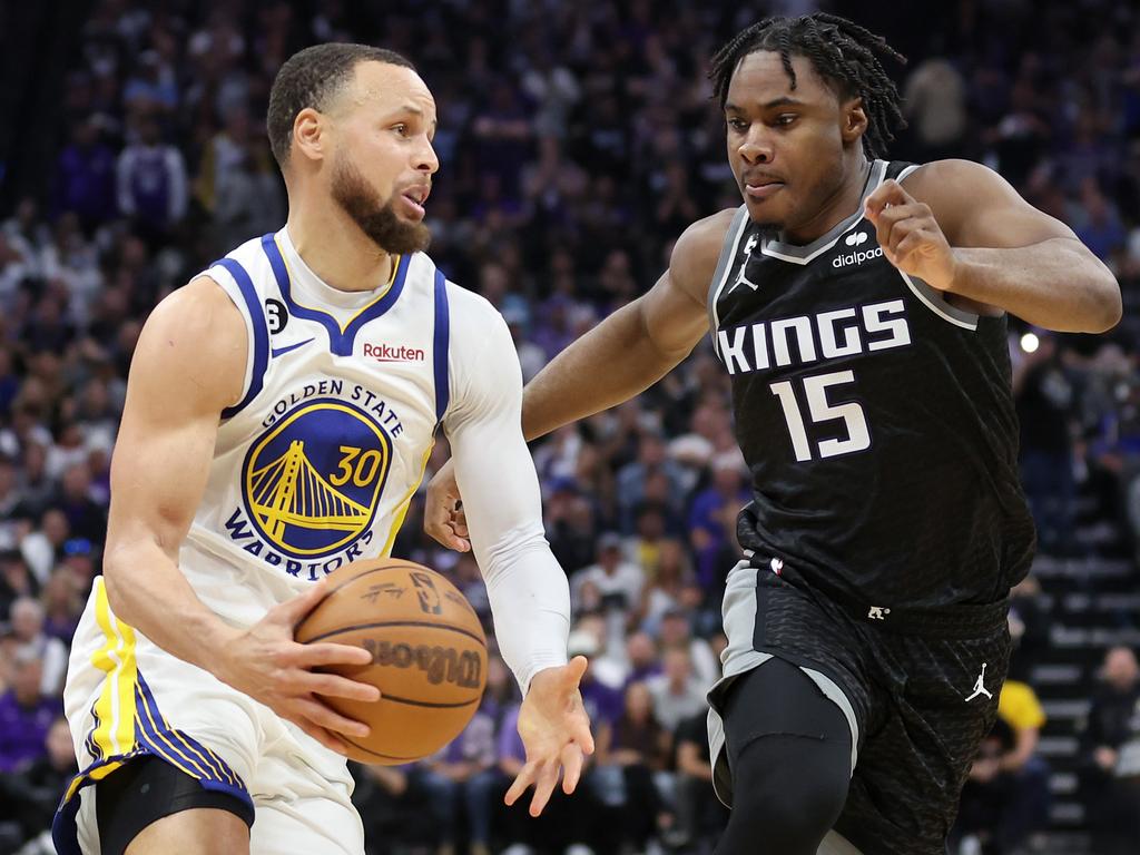 Davion Mitchell and the Kings prep for Steph Curry and the Warriors, a team  that discussed drafting him - The Athletic