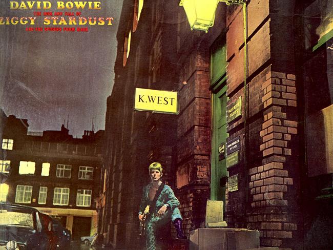 The 1972 Album cover Ziggy Stardust and the Spiders from Mars.