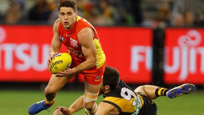 Gold Coast Suns midfielder Dion Prestia wants a move and has earmarked Richmond as his preferred destination. Picture: Getty Images