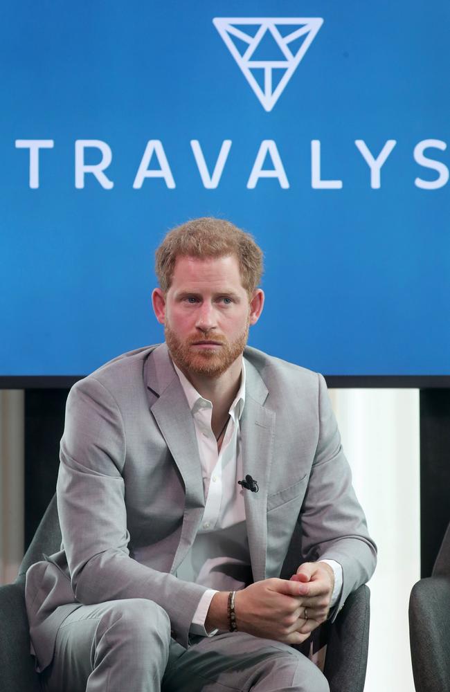 Prince Harry at the launch of Travalyst, an initiative to help transform the travel industry to be more sustainable. Picture: Chris Jackson/Getty Images