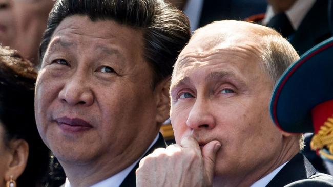 Russia has invaded Ukraine to prevent Western influence, and China is setting up a consciously different model to Western governance based on state surveillance and mass social engineering writes John Anderson. Picture: AFP