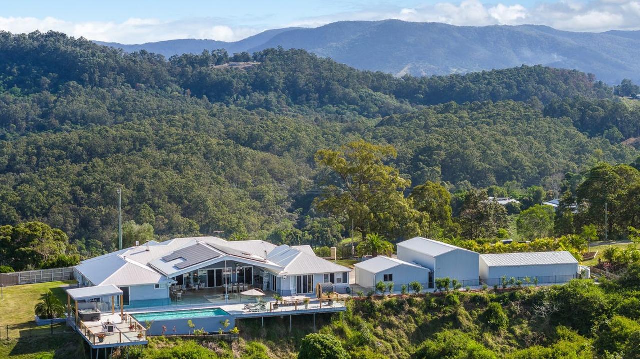 The sprawling property at<a href="https://www.realestate.com.au/property-house-qld-clear+mountain-146270532"> 553 Clear Mountain Road</a>is currently for sale