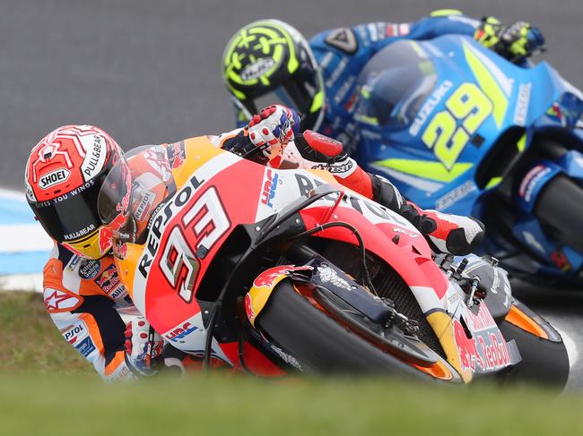 Marquez has total command of his bike and tyres. Picture: AAP