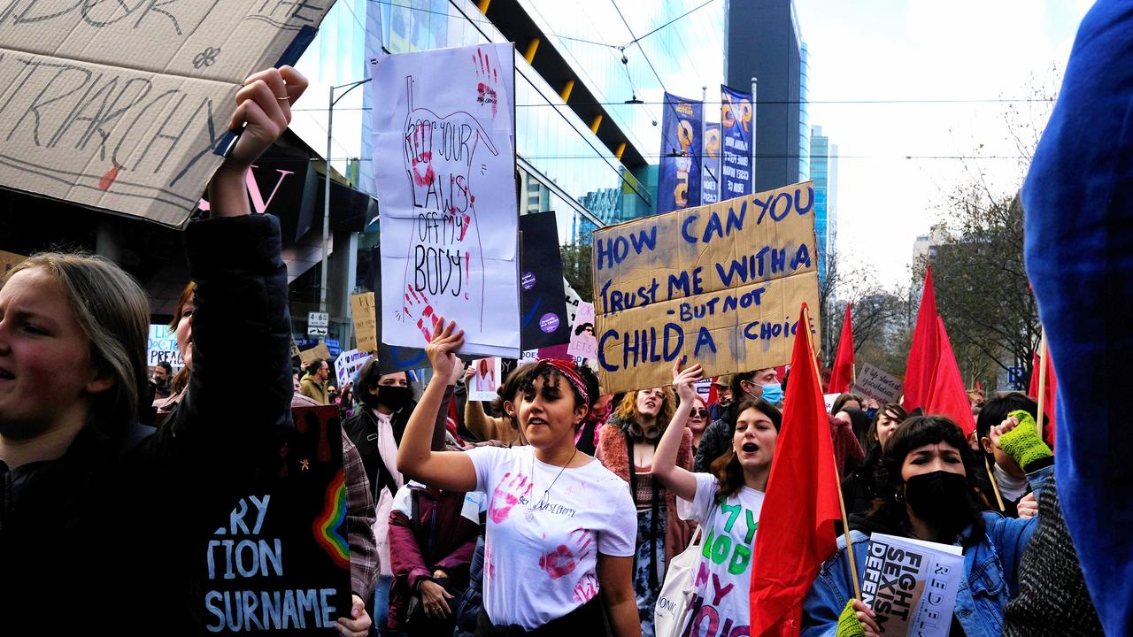 A new global study says only 39 per cent of Australians believe abortion should be available up to 20 weeks, compared to a global average of 27 per cent. Picture: Luis Enrique Ascui