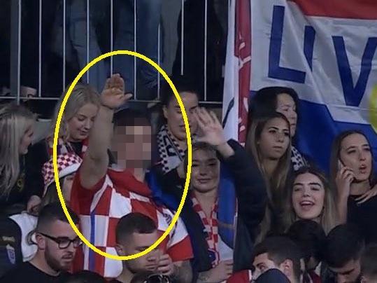 Fans at Australia Cup spotted doing nazi salute